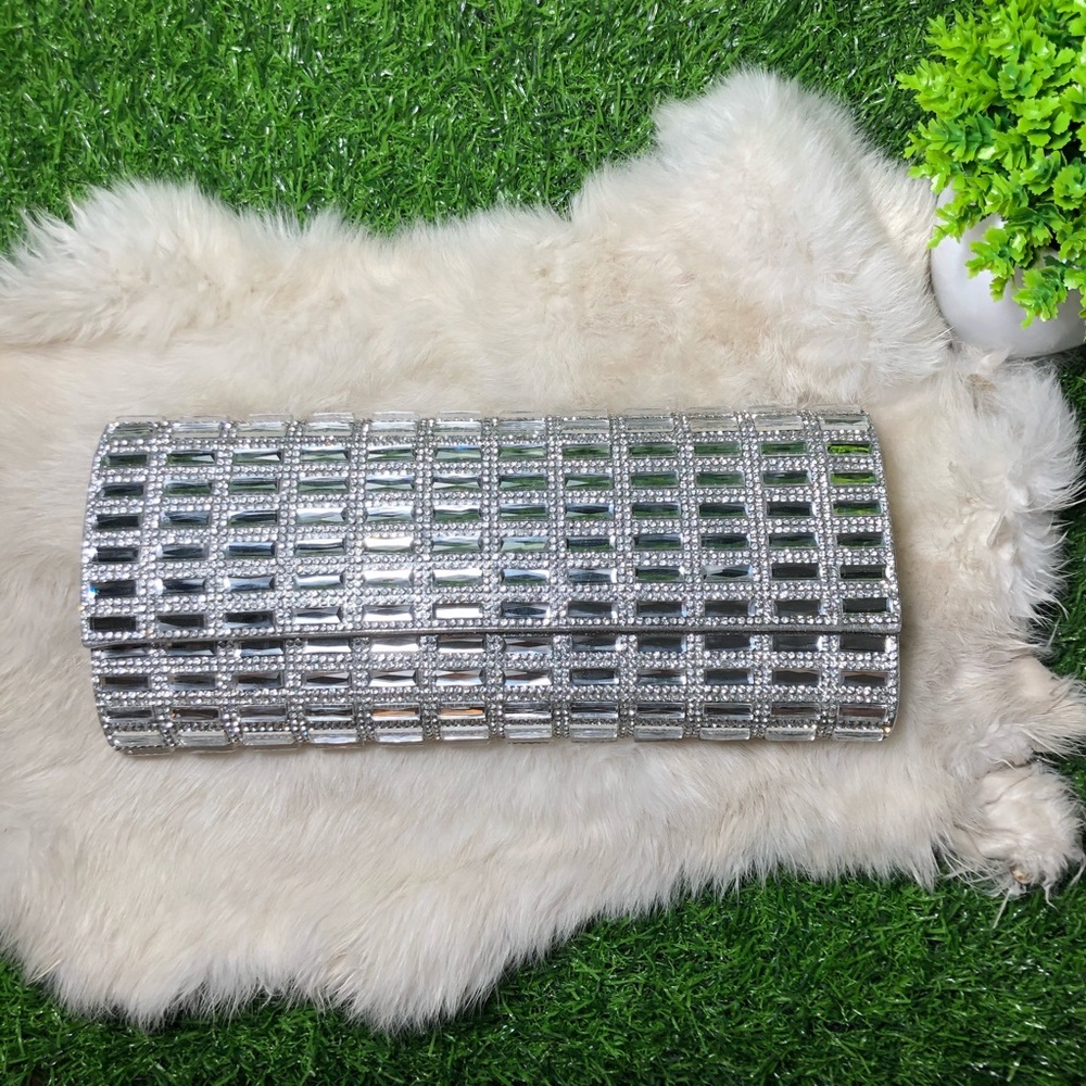 Pave Silver Clutch Purse